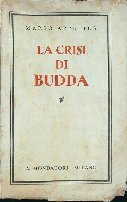 La crisi di Budda - Mario Appelius - copertina