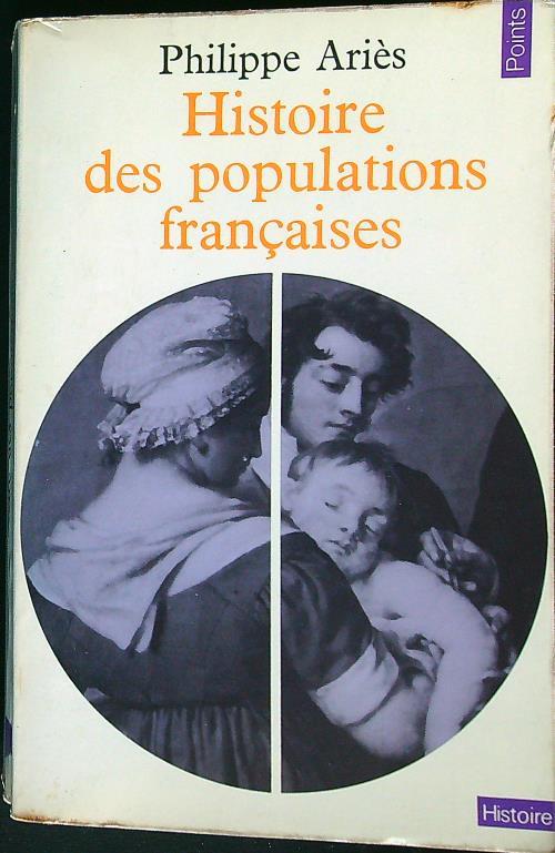 Histoire des populations francaises - Phillippe Ariès - copertina