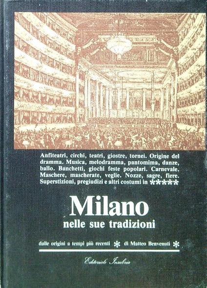Milano nelle sue tradizioni - Matteo Benvenuti - copertina