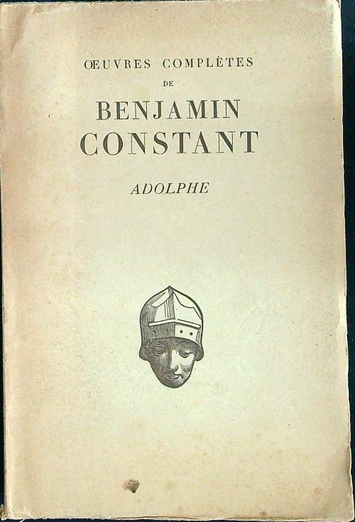 Adolphe - Benjamin Constant - copertina