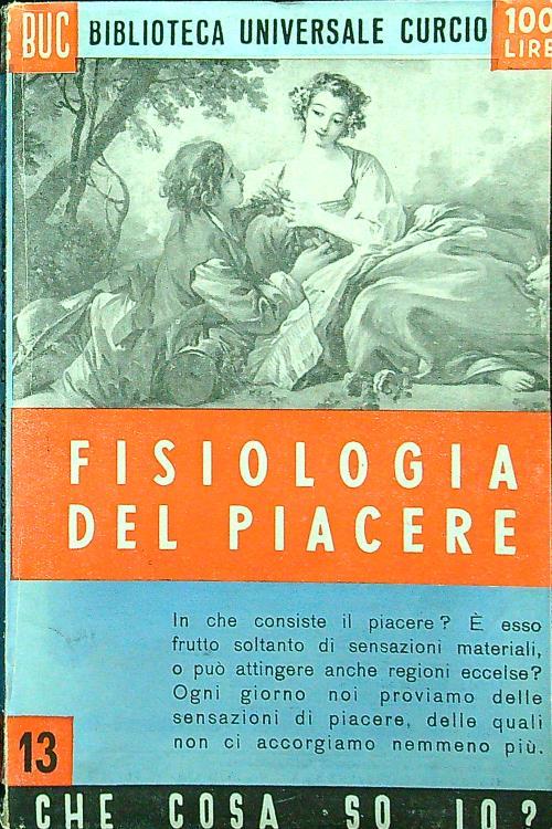 Fisiologia del piacere - Iginio Vetta - copertina