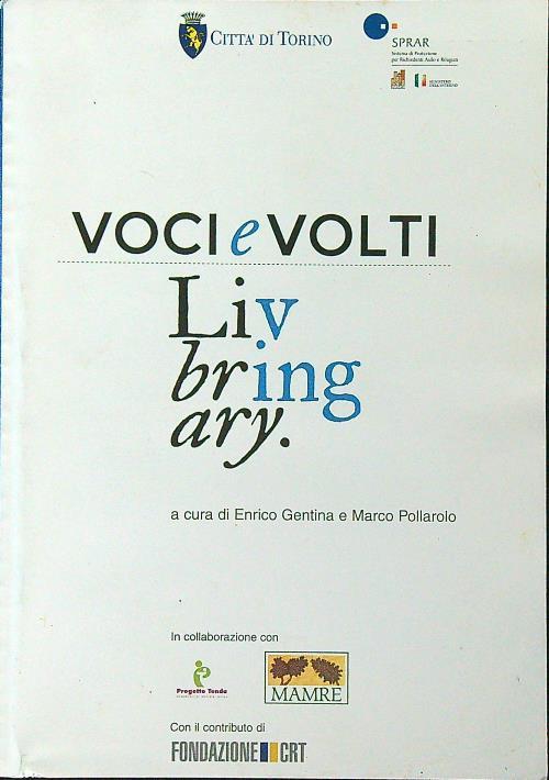 Voci e volti Livbringary - Enrico Gentina - copertina