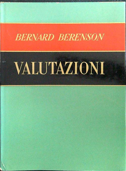 Valutazioni - Bernard Berenson - copertina