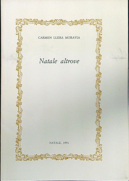 Natale altrove - Carmen Llera Moravia - copertina