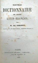 Nouveau dictionnaire de poche Latin-Francais