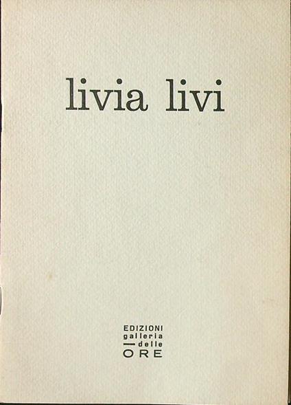 Livia Livi catalogo n. 89 - copertina
