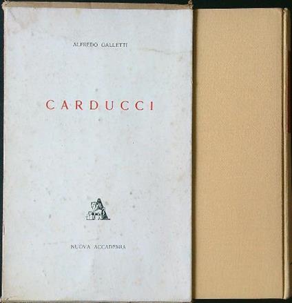 Carducci - Alfredo Galletti - copertina