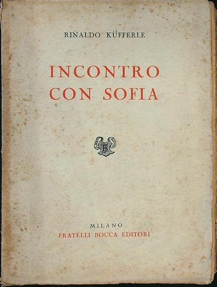 Incontro con Sofia - Rinaldo Kufferle - copertina