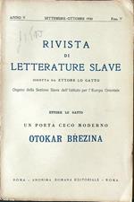 Rivista di letterature slave - fascicolo V/1930