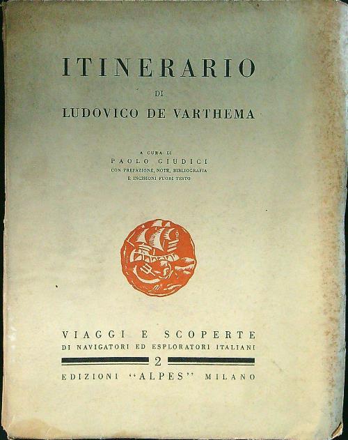 Itinerario di Ludovico de Varthema - Paolo Giudici - copertina