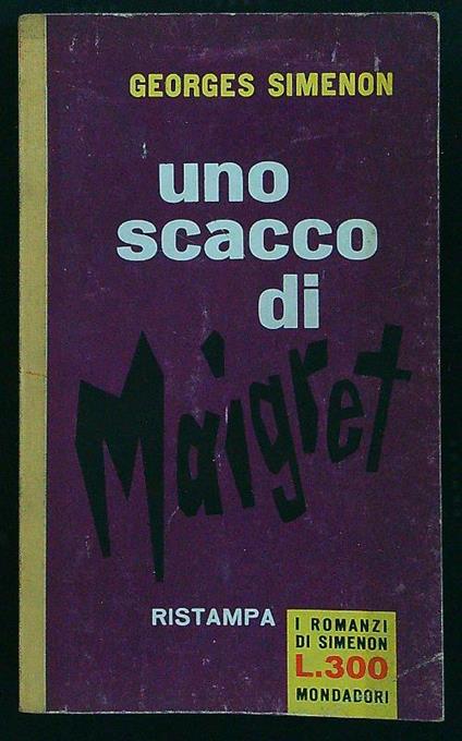 Uno scacco di Maigret - Georges Simenon - copertina