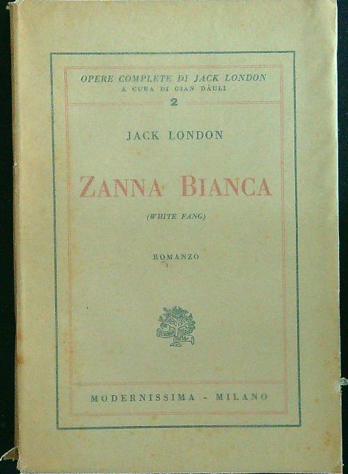 Zanna bianca - Jack London - copertina