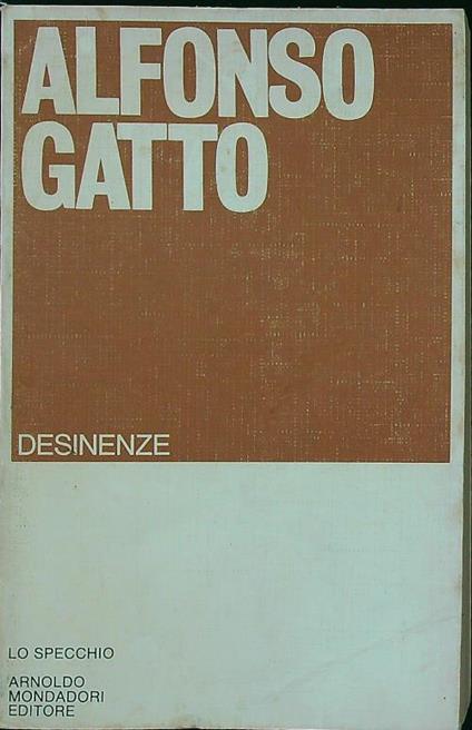 Desinenze - Alfonso Gatto - copertina