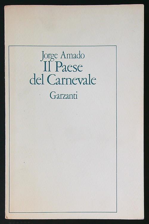 Il Paese del Carnevale - J. Amado - copertina