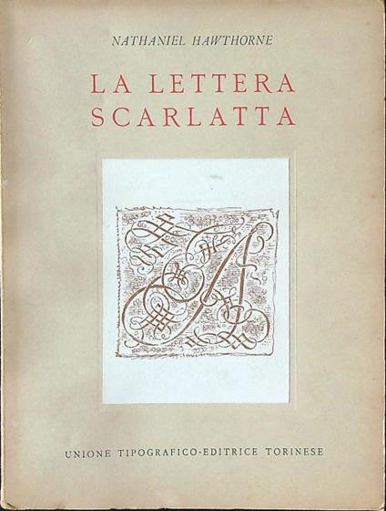 La lettera scarlatta - Nathaniel Hawthorne - copertina