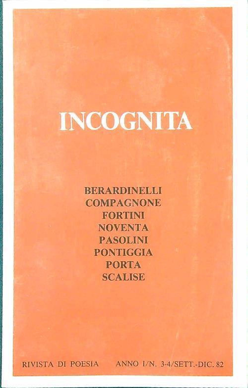 Incognita n. 3-4/settembre-dicembre 1982 - copertina