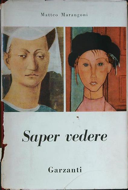 Saper vedere - Matteo Marangoni - copertina