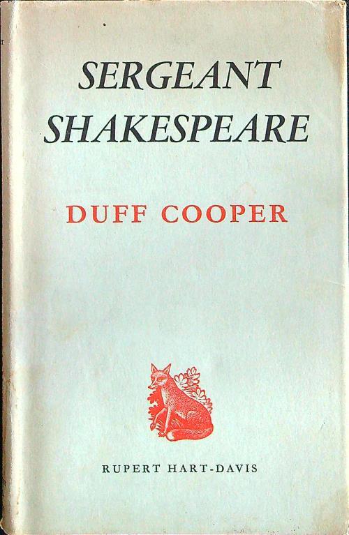 Sergeant Shakespeare - Duff Cooper - copertina