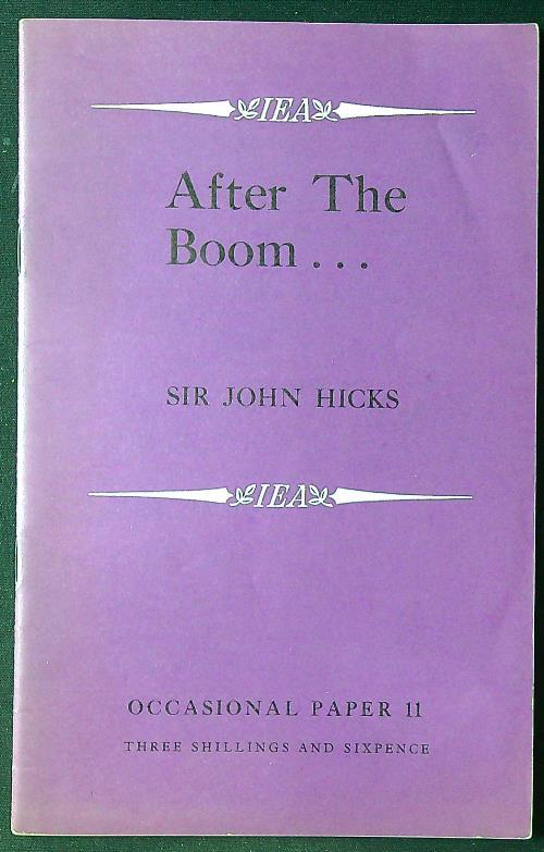 After the Boom.. - John Hicks - copertina