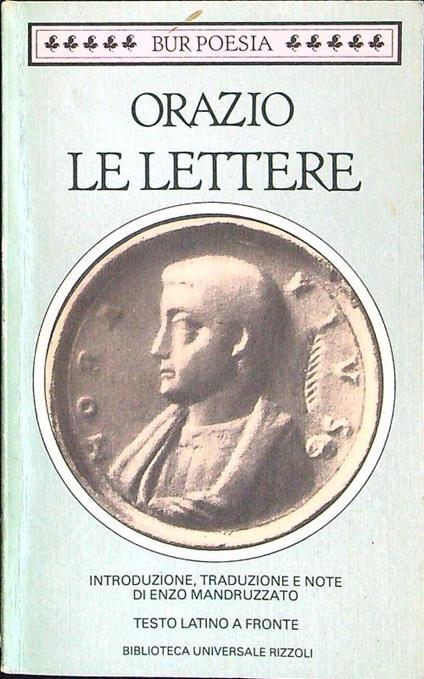 Le lettere - Q. Flacco Orazio - copertina