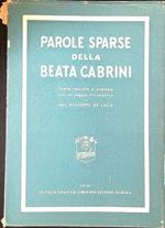 Parole sparse della Beata Cabrini