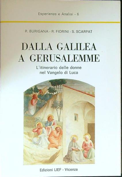 Dalla Galilea a Gerusalemme - copertina