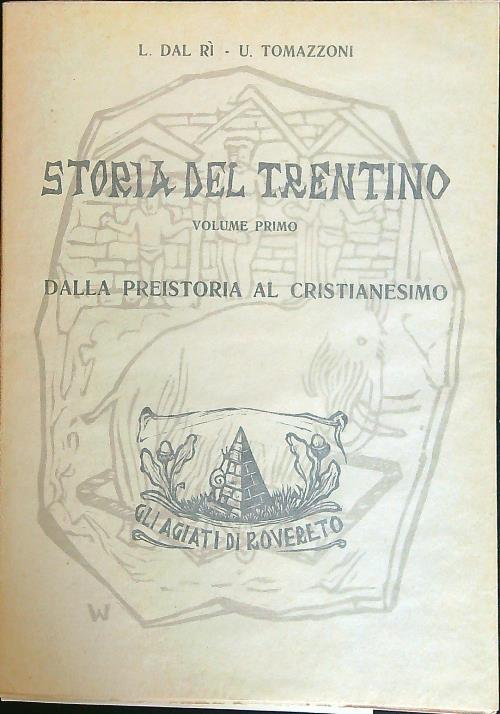 Storia del Trentino volume primo - copertina