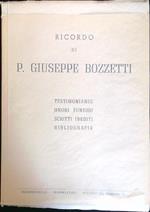 Ricordo di P. Giuseppe Bozzetti