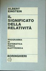 Il significato della relatività