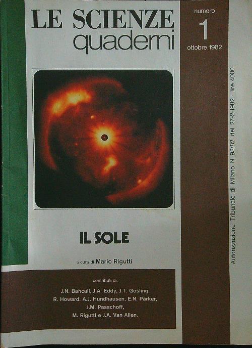 Le scienze quaderni 1 Il sole - Libro Usato - ND - | IBS