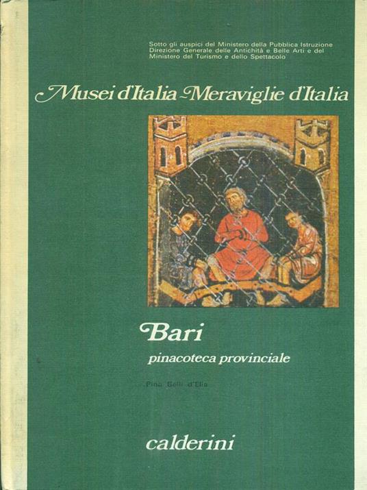 Bari. Pinacoteca provinciale - Pina Belli D'Elia - copertina
