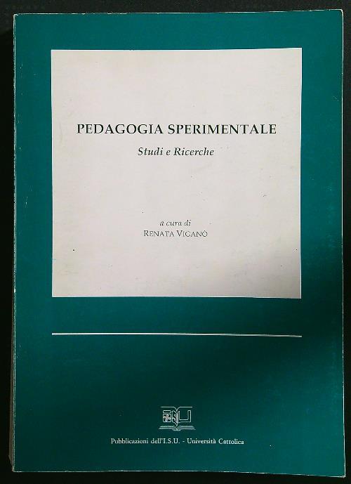 Pedagogia sperimentale - copertina