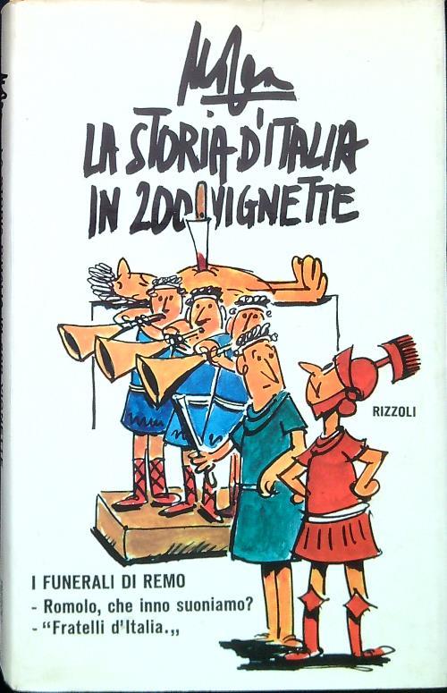 La storia d'Italia in 200 vignette - Giovanni Mosca - copertina