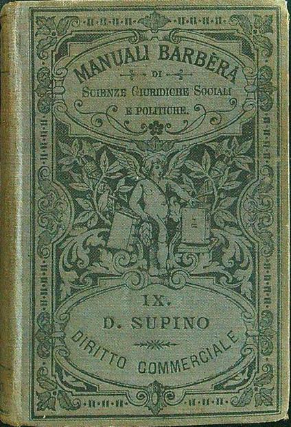 Diritto commerciale - D. Supino - copertina