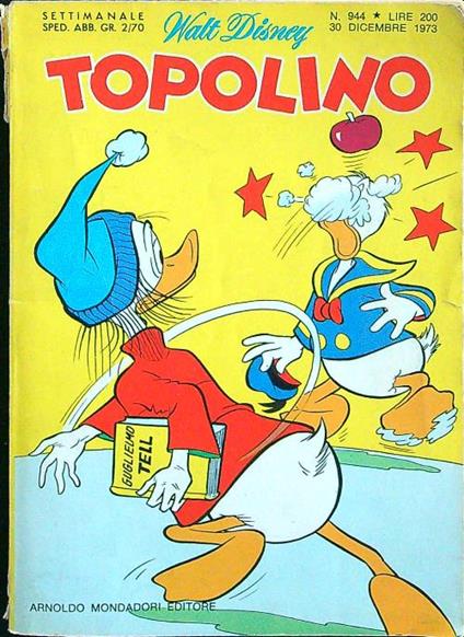 Topolino 944 30 dicembre 1973 - Walt Disney - Libro Usato - Mondadori 