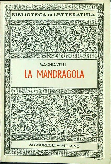 La mandragola - Machiavelli - copertina