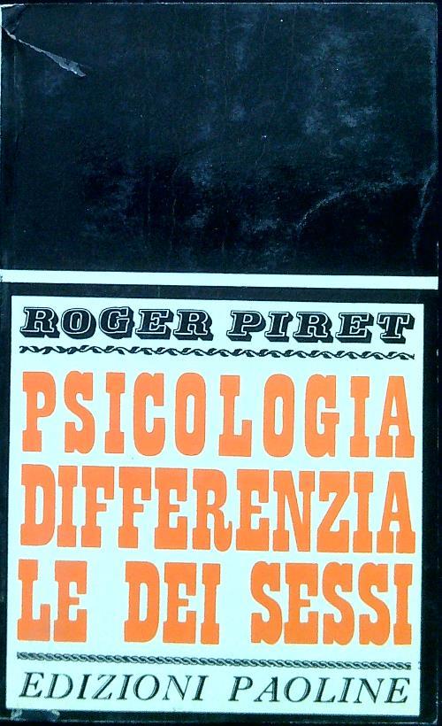 Psicologia differenziale dei sessi - Roger Piret - copertina