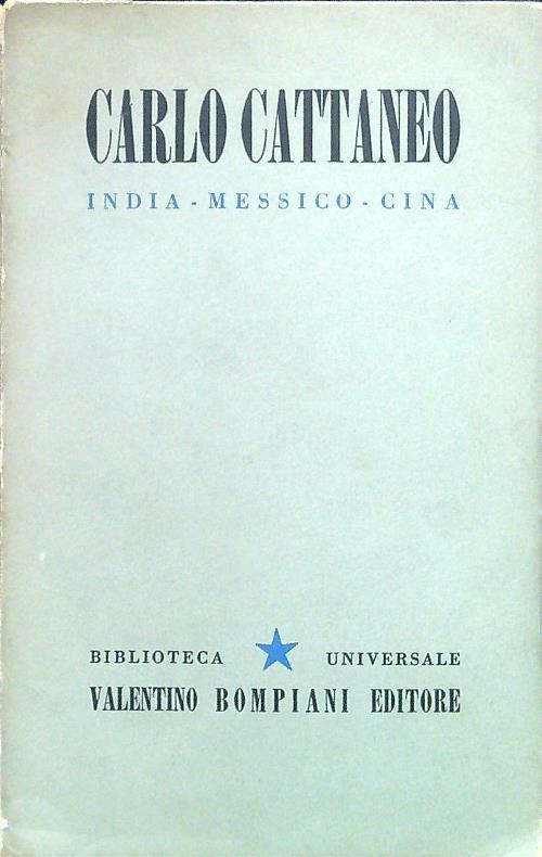 India - Messimo - Cina - Carlo Cattaneo - copertina