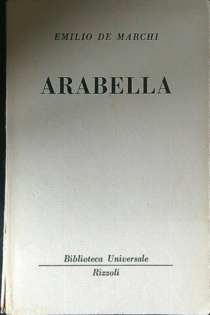 Arabella - Emilio De Marchi - copertina