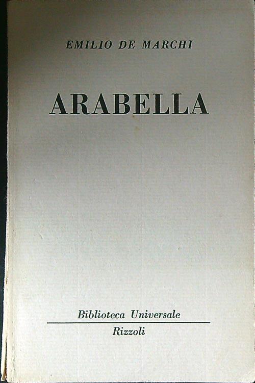 Arabella - Emilio De Marchi - copertina