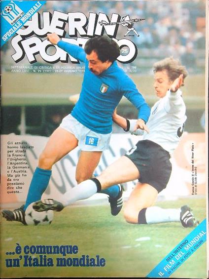 Guerin Sportivo n. 25/21-27 giugno 1978 - copertina