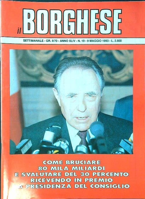 Il borghese n. 19/9 maggio 1993 - copertina