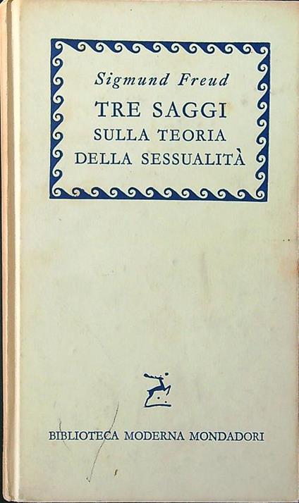 Tre saggi sulla teoria della sessualita' - copertina