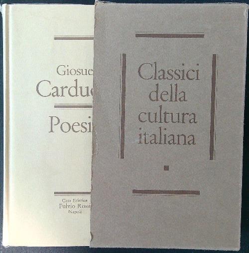 Poesie - Giosuè Carducci - copertina