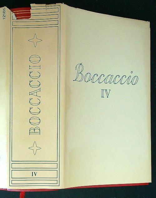 Boccaccio vol. IV - Vittore Branca - copertina
