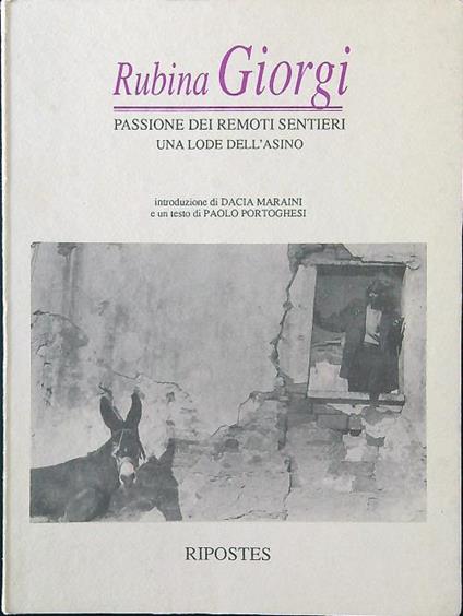 Passione dei remoti sentieri - Una lode dell'asino - Rubina Giorgi - copertina