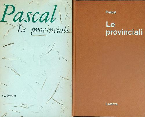 Le Provinciali - Blaise Pascal - copertina
