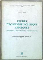 Etudes d'economie politique appliquee