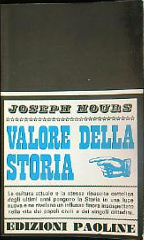 Valore della storia - Joseph Hours - copertina