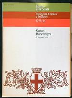 Stagione d'opera e balletto 1975/76 - Simon Boccanegra